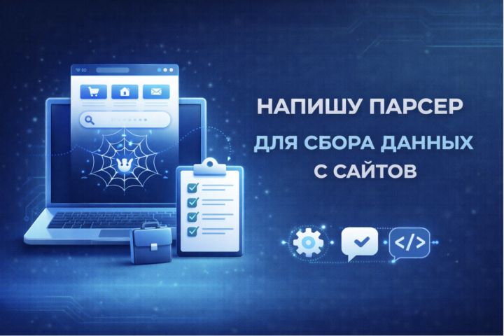 Напишу парсер на Python для сбора данных с сайтов