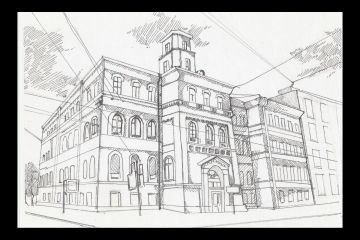 Линии города: иллюстрации для архитектурной книги