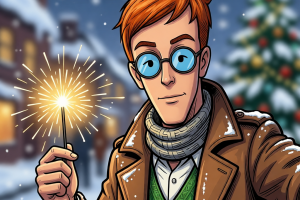 ИИ клип с новогодними поздравлениеми