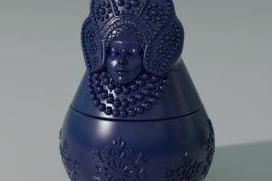 Матрешка - подсвечник