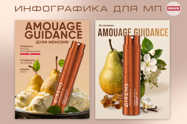 Инфографика для маркетплейс. Дизайн карточки с высоким CTR - 5632482