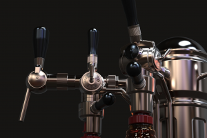 Устройство-колонна, для беспенного розлива пива style"Biker Bar"