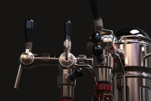 Устройство-колонна, для беспенного розлива пива style"Biker Bar"