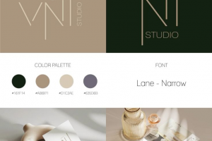 Разработка логотипа и фирменных элементов для Студии дизайна интерьеров