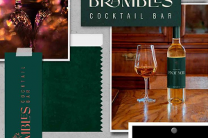 Разработка логотипа и фирменных элементов для Бара