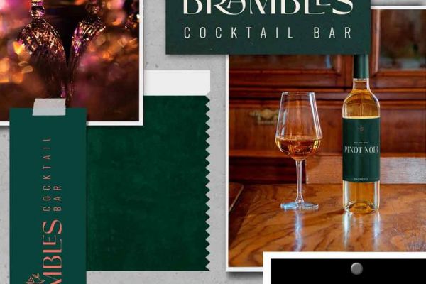 Разработка логотипа и фирменных элементов для Бара