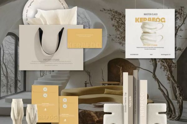 Разработка логотипа и фирменных элементов для Студии интерьеров