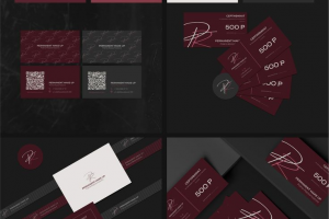 Разработка логотипа и фирменных элементов для Визажиста