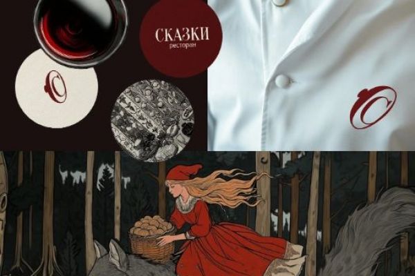 Разработка логотипа и фирменных элементов для Ресторана