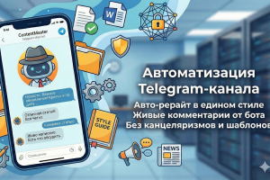 Автоматический контент для Telegram-канала и комментарии