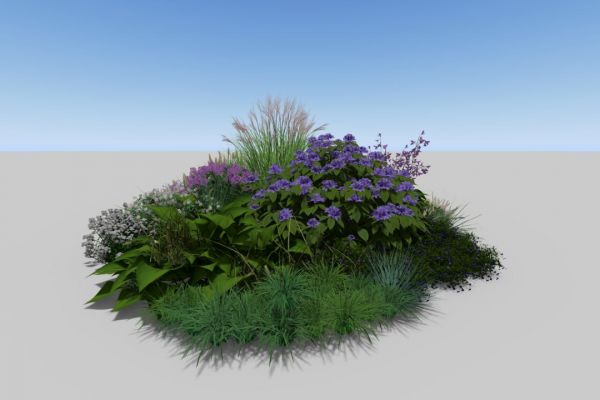 Моноколерный цветник