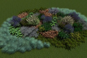 Многоколерный цветник