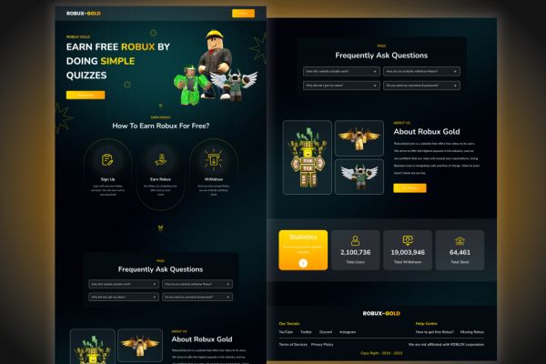 Разработка сайта для игры