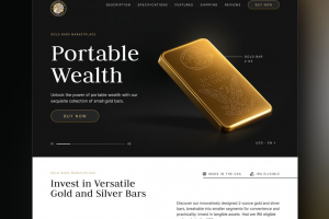 Разработка дизайна сайта для Компании по продаже драгоценных металов