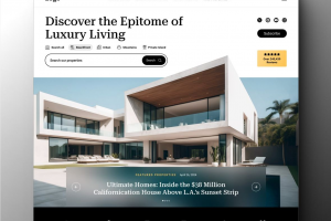 Разработка дизайна сайта для Компании по продаже недвижимости