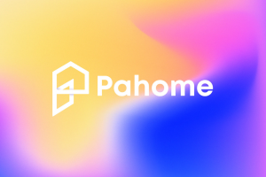 Современный дизайн логотипа (p+home) для бренда Pahom.