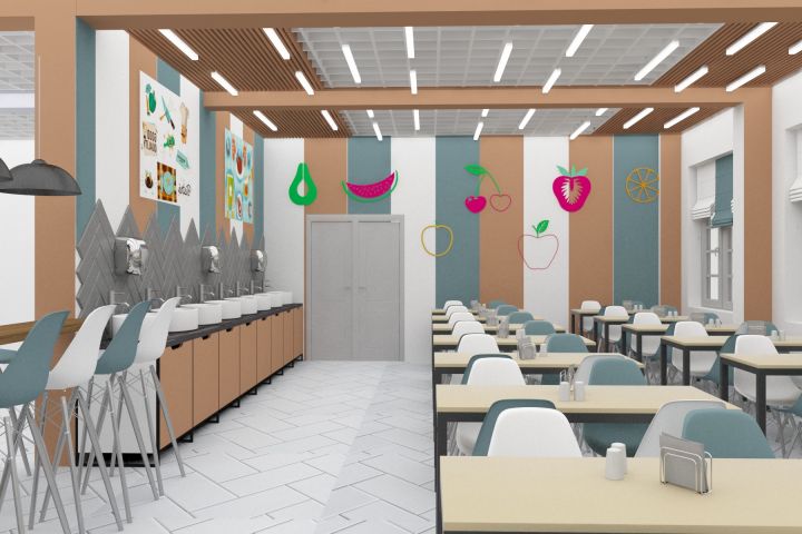 Визуализация учебного пространства,школьных классов,школьных столовых - 5636809