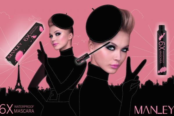 Упаковка и наклейка на тушь MANLEY