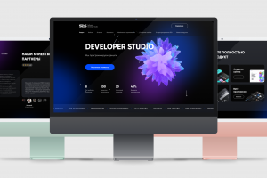 Корпоративный сайт IT-студии с калькуляторами услуг SDS (Software Developer Studio)