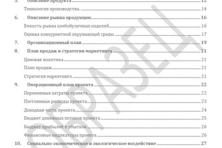 Разработка бизнес-плана стартапа