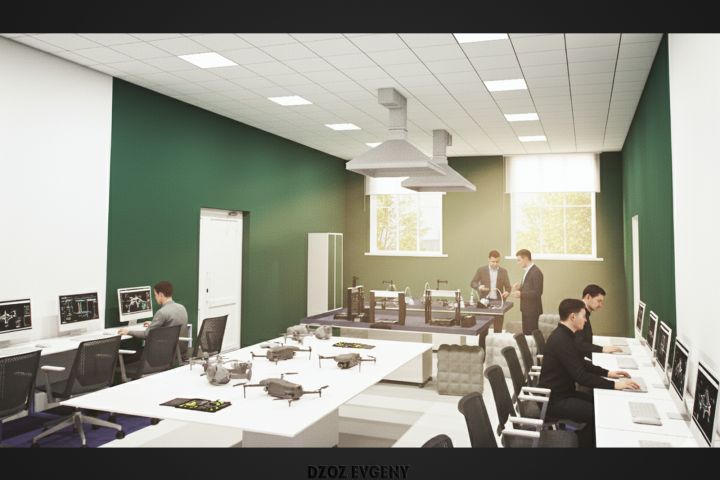 3D Визуализация интерьера кафе, магазина, помещения - 5638029