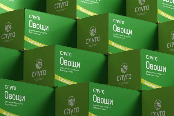 Нейминг, слоган и фирменный стиль семейной фермы «С'луга»