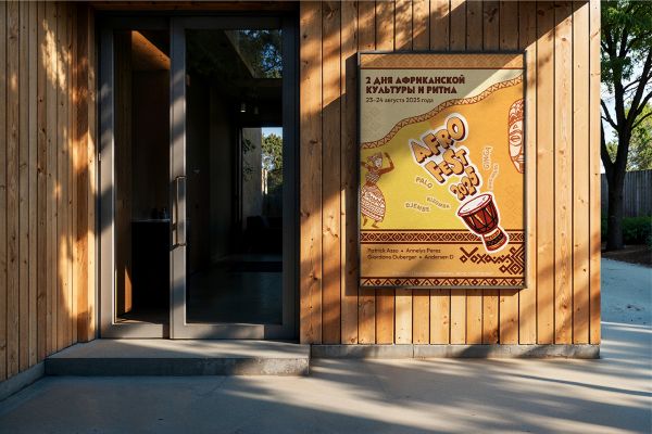 Афиша для фестиваля африканской культуры