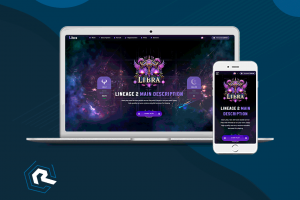 Разработка дизайна и адаптивная верстка сайта для сервера lineage2