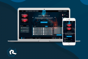 Сайт игрового проекта в одно окно браузера