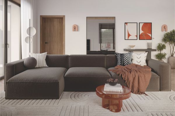 Гостиная в современом стиле с чрким акцентом г.Владивосток