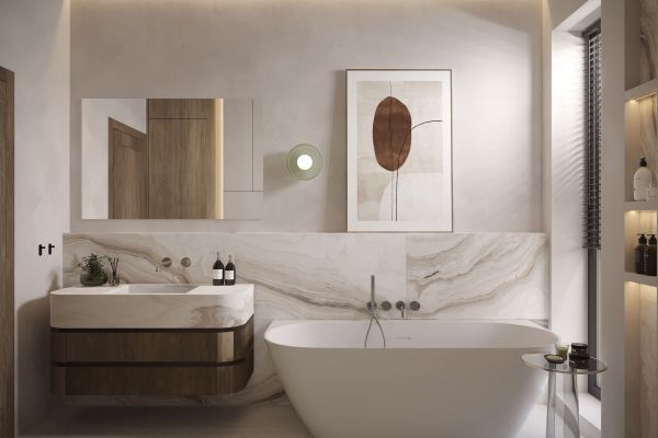 Мастер санузел в современном стиле