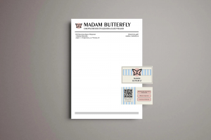 Дизайн фирменный бланка и двусторонней визитки.