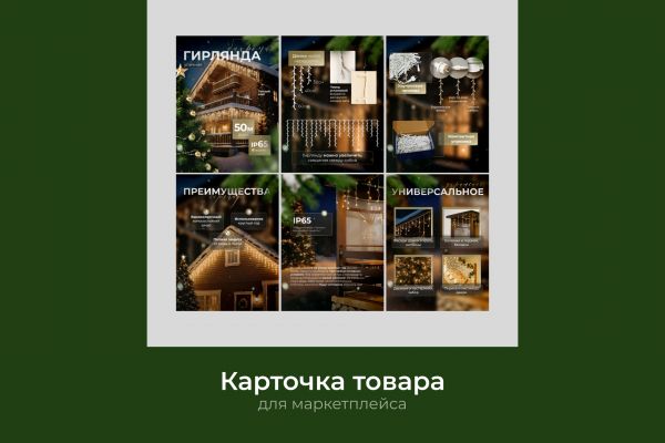 Карточка товара для гирлянды