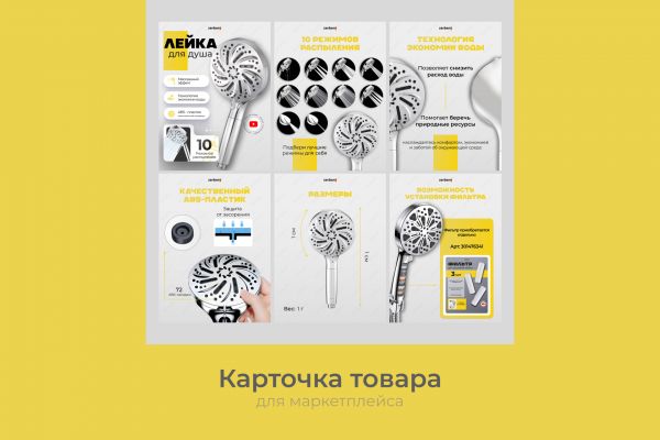 Карточка товара для лейки для душа