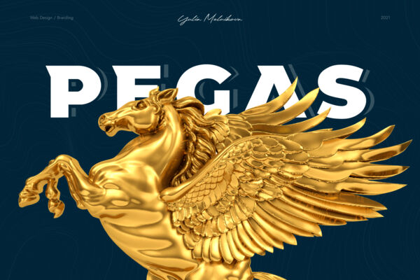 Сайт и логотип для маркетенгового агенства Pegas