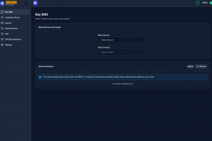 Сайт SMS активаций + Админка