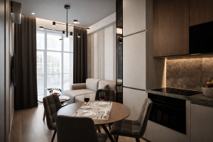 Little house-небольшие апартаменты в Ялте, которые я сделала для молодой пары) Получилась светлая, уютная и современная квартира.