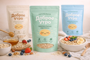 Разработка дизайн упаковки для овсянки
