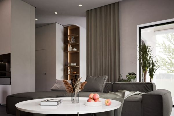 Future house - дизайн-проект дома 130 м кв. в современном стиле для семьи с двумя разнополыми детьми.