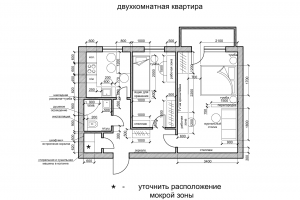 Разработка типовых планировок квартир