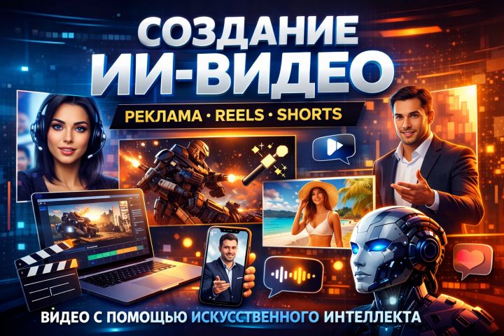 Создание ИИ-видео под ключ | Реклама, Reels, Shorts