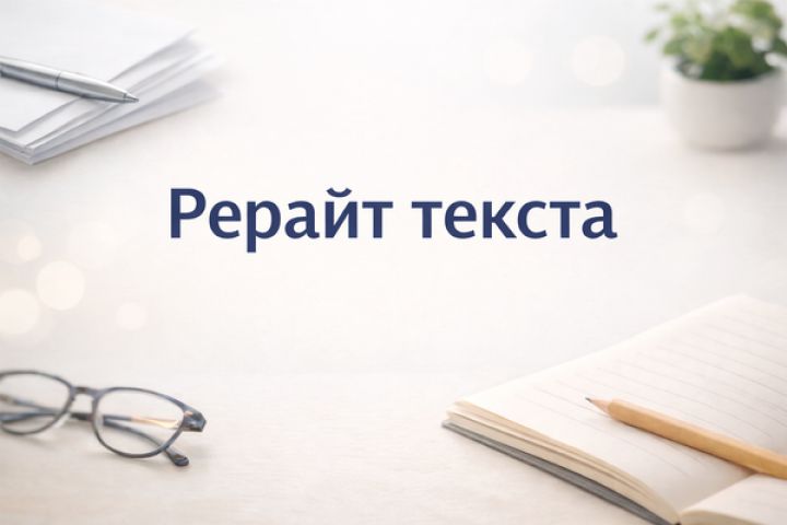 Рерайт текста с проверкой орфографии и логики