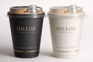 Лого + дизайн кофейни Millor