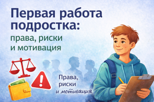 Первая работа подростка: права, риски и осознанный старт