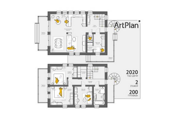 Оформление планов загородного дома