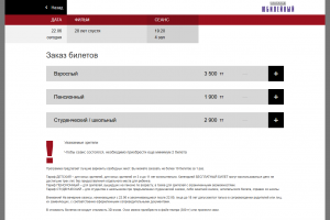 Терминал и онлайн по продажи билетов