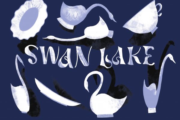 Фирменный стиль, маскот и анимация для бренда посуды «Swan Lake»