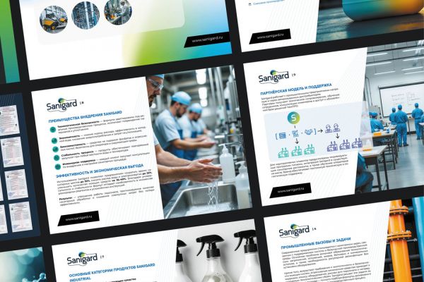 Каталог-презентация для компании по производству химической санитарной продукции