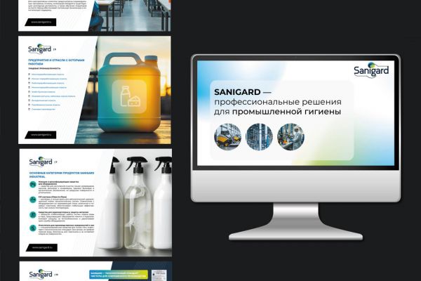 Каталог-презентация для компании по производству химической санитарной продукции