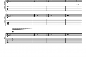 Подбор партий и написание партитуры музыкальной композиции "endend"